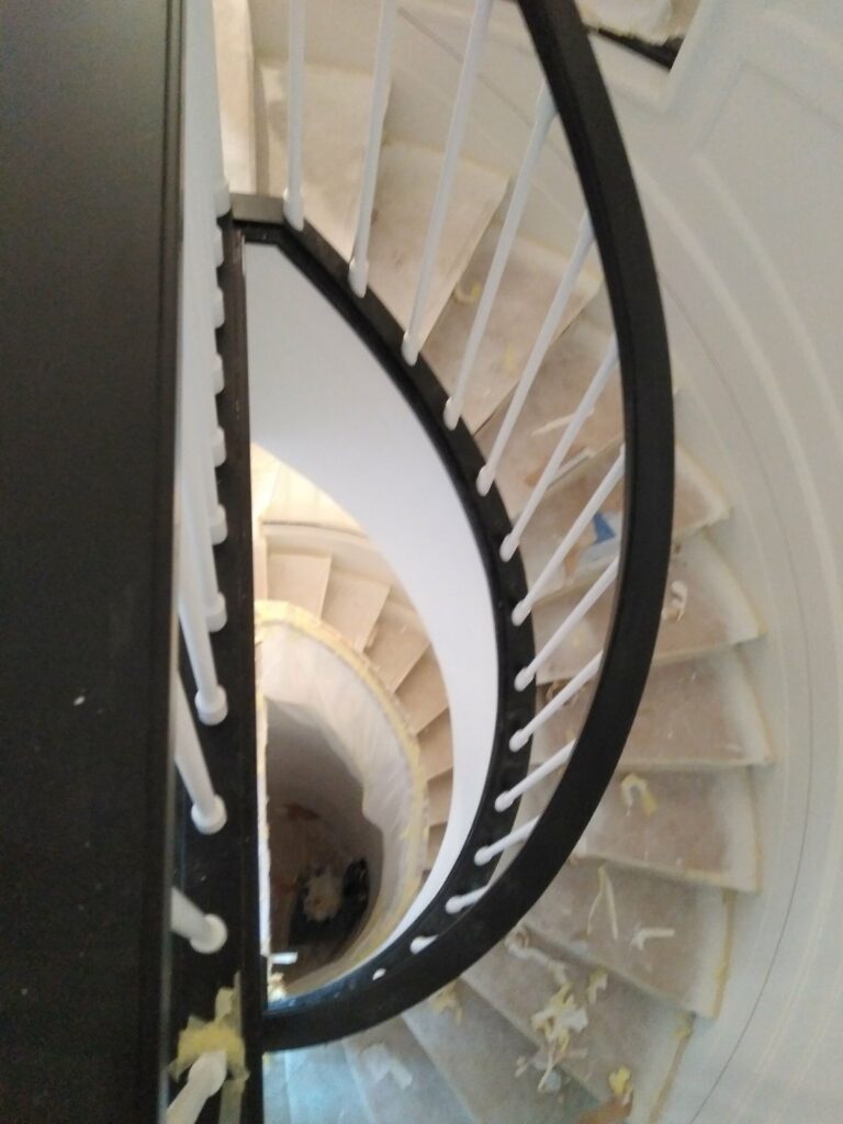 Lacado pasamanos escaleras