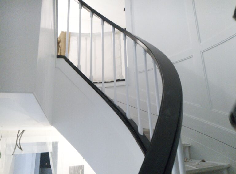 Lacado pasamanos escaleras