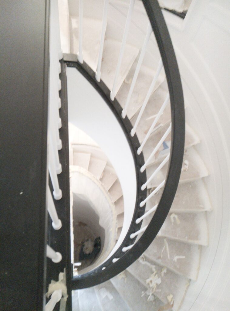 Lacado pasamanos escaleras